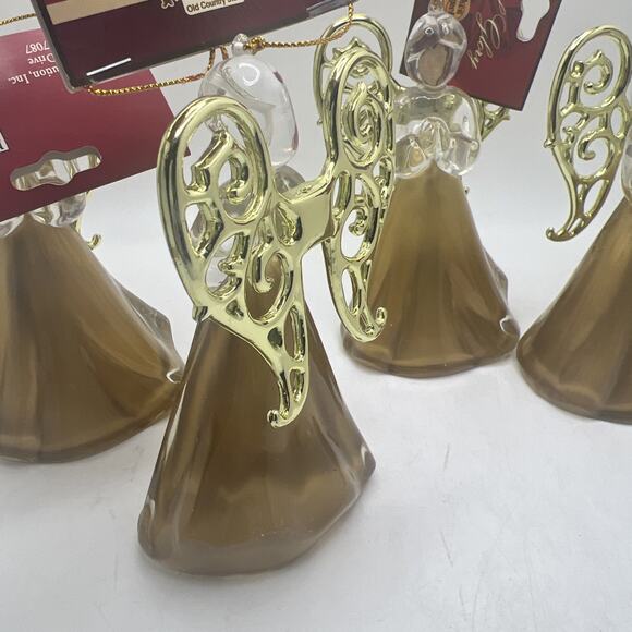 Cracker Barrel Golden Angel Christmas Ornament Set Of 4 - Picture 3 of 3